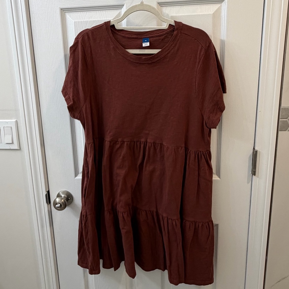 Old Navy Brown Tiered Dress